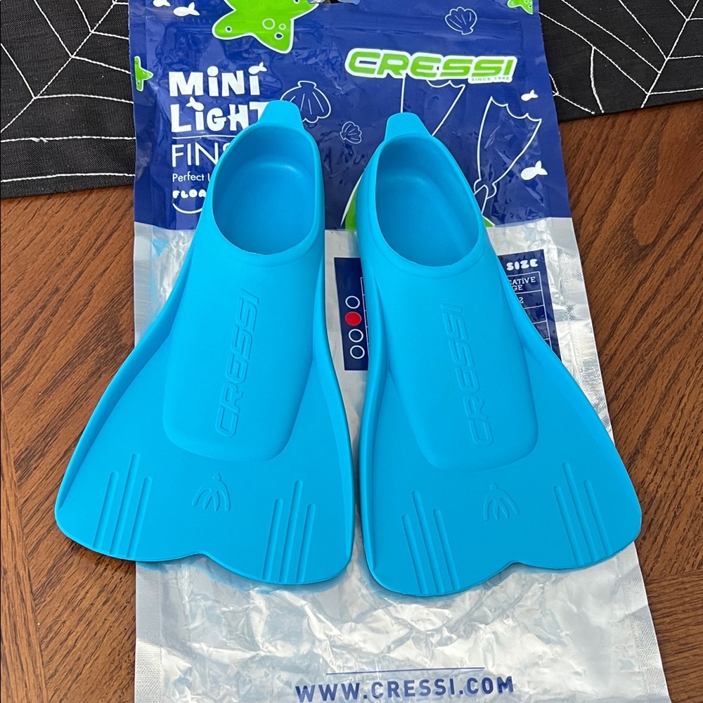 Kids Blue Swim Fins